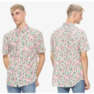 Men XS NEW Hot Topic Stranger Things 3 HOPPER Halloween Hawaiian Costume Shirt